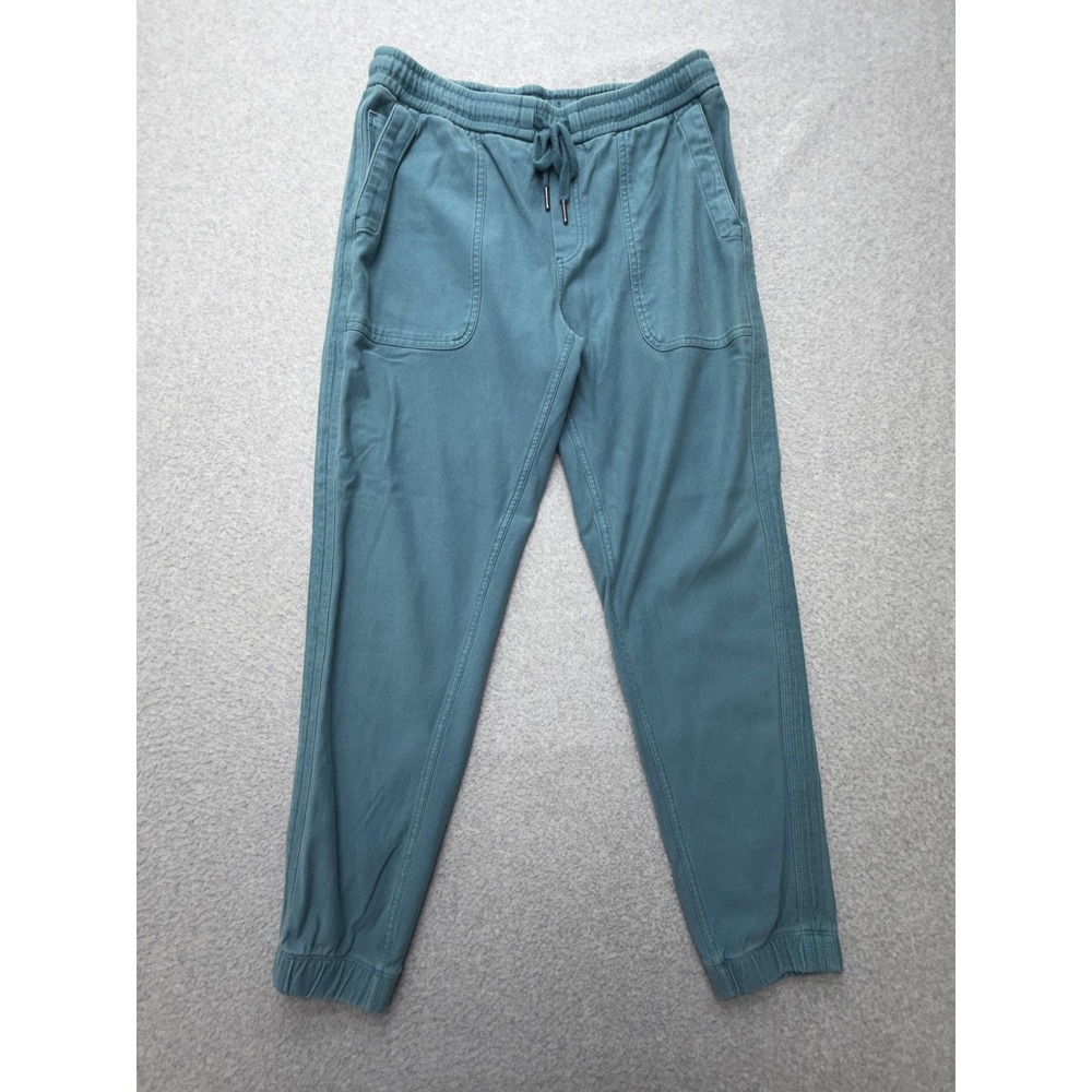 Athleta Farallon Jogger Pants Womens Small Petite Blue Stretch Twill Ankle